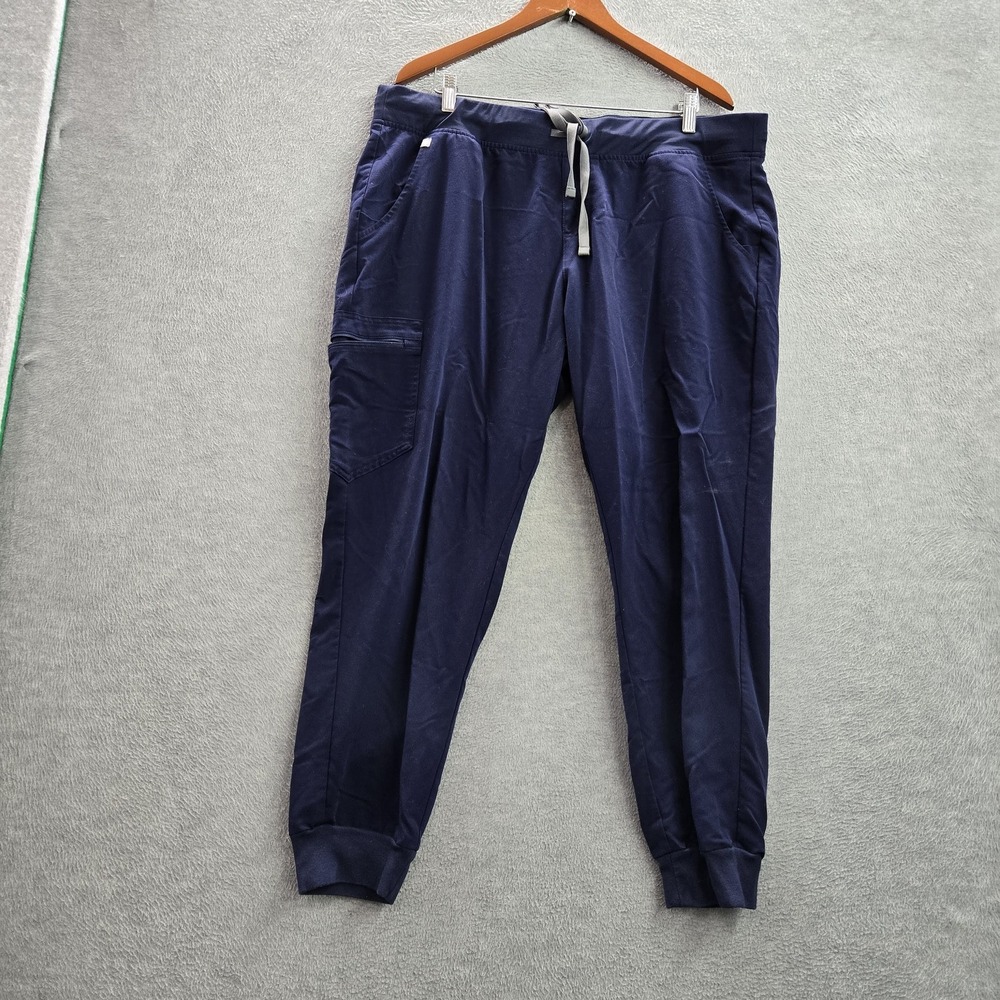 FIGS Women Scrub Pants XXL Navy Blue Zamora Jogger 25" Inseam
